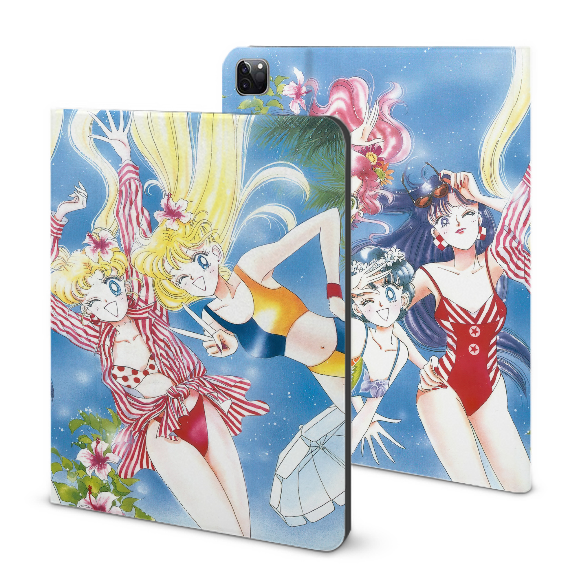 （画像用） 美少女戦士セーラームーン Sailor Moon IPad ケース ブック型 PUレザー TPU 耐衝撃 軽量 薄型 ペン収納なし 全面保護 IPad 各モデル対応